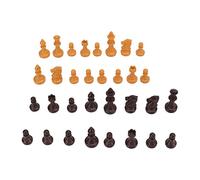 RiToEasysports 49 Mm Hauteur Roi des Pièces D'échecs Ne Portent Pas de Matériel Résistant aux Activités Pique-Nique Familial (Couleur du Bois)