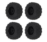 RiToEasysports 4pcs RC Wheel Tires Set, Ruba RC RC RCAU Pneus de Terrain de Boue avec Plaque Tournante en Plastique pour Wltoys 144010