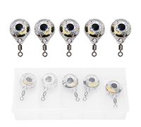 RiToEasysports 5 pièces lumière de leurre de pêche, lumière de pêche sous-Marine à LED Attrayante en Forme d'oeil Lampe de Nuit leurre attracteur leurre Outil d'appât pour l'eau Douce et l'eau salée