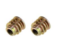 RiToEasysports 50 Pcs M4 * 8 Mm écrou à Tête Hexagonale fileté, Vis de Meubles en Alliage de Zinc avec Tête à Bride, Inserts Filetés en Acier au Carbone pour les Projets de Menuiserie de Bricolage