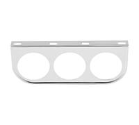 RiToEasysports 52 Mm 2 Pouces Triple Pilier Gauge Pod Universel Multi-Hole Meter Gauge Pilier Support de Support de pour Moto (Électropulaire)