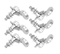RiToEasysports 6 Pièces Chevilles D'accordage de Cordes de Guitare, Ensemble de Têtes de Machine Scellées en Alliage de Zinc avec un Matériau Durable Résistant à la Corrosion et à la Rouille, (SILVER)