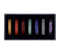 RiToEasysports 7 Chakra Ornement Décoratif Pyramide à Plusieurs Pierres, pour L'équilibrage des Chakras et la Pratique du Reiki, des Pierres Précieuses Naturelles Uniques, Idéal pour la Guérison et