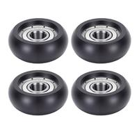 RiToEasysports AB Wheel Fitness Roller avec Roues en Plastique et Acier Inoxydable pour l'entraînement de Base - Idéal pour l'entraînement en Salle de Sport et Les Exercices avec Machine à Câble