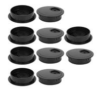 RiToEasysports ABS Plastic Light Black 60 Mm Wire Desk Organisateur 10 pc. Pour la Gestion des Câbles au Bureau/à la Maison