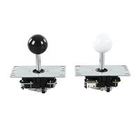 RiToEasysports Accessoires à Bascule D'arcade pour 2 Joueurs, Encodeur de Jeu de société USB, Joystick, Boutons D'arcade, Ensemble pour Rassemblement D'amis (Noir et Blanc 6-8 37-41) [video game