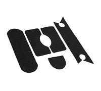 RiToEasysports Accessoires de casque confortables pour casques IBH 5 pièces coussinets en polyester Tan noir pour ventilateurs à engrenages tactiques (noir)