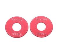 RiToEasysports Accessoires de Guitare, 2 Pièces, Interrupteur à Bascule à Trois Vitesses, Rondelle de Rythme, Plaque D'anneau Triple pour Guitare électrique (rouge)