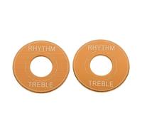 RiToEasysports Accessoires de Guitare, 2 Pièces, Interrupteur à Bascule à Trois Vitesses, Rondelle de Rythme, Plaque D'anneau Triple pour Guitare électrique (GOLD)