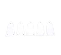 RiToEasysports Accessoires de Guitare, 5 Pièces de Remplacement de Couvercle de Tige de Guitare en Plastique Blanc à 3 Trous pour Basse électrique