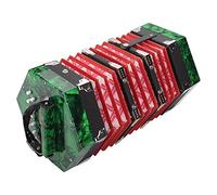 RiToEasysports Accordéon à Boutons Professionnel, Instrument de Musique Facile à Apprendre avec 20 Boutons, Sangles Réglables et Poignée de Transport Pratique (GREEN)