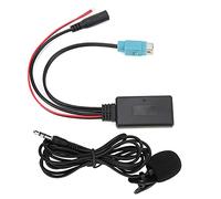 RiToEasysports Adaptateur de Câble AUX Bluetooth 5.0 Module Bluetooth de Voiture ABS avec Microphone DC12V MP3 WMA WAV FLAC DSD Récepteur Audio pour CDA 9852 CDE 9887 IVA W205