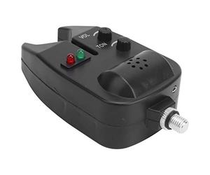 RiToEasysports Alarme de Pêche avec Indicateur LED, Volume et tonalité Réglables sur 5 Niveaux, Interrupteur Rotatif Marche/arrêt, Alarme Audio-visuelle pour Porte-Canne Type UE