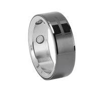 RiToEasysports Anneau Intelligent avec écran Tactile, Tracker d'activité étanche IP68 pour Le Comptage des Pas, Les Modes d'exercice, Le Contrôle de la Caméra et (Taille 11 (ID 20,6 mm / 0,81 Pouces