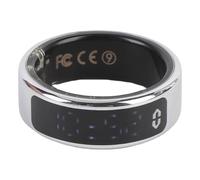 RiToEasysports Anneau Intelligent, Tracker d'activité en Acier Inoxydable argenté avec écran Tactile et Batterie 16 MAh, pour la Randonnée, Le Cyclisme, la Course (14 (diamètre intérieur : 23