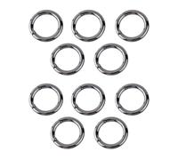 RiToEasysports Anneau Torique, 10 Pièces en Alliage de Zinc 28 Mm Mousqueton Rond Anneaux Toriques Clips Boucles à Mousqueton pour Bricolage Sac à Main Sac à Dos Porte-clés