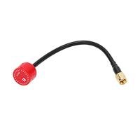 RiToEasysports Antenne pour Drone FPV 5,8 GHz, Polarisation Circulaire Droite (RHCP), 2,5 DBi, Câble Semi-Rigide de 155 Mm pour Drone RC FPV. (Rouge)