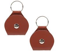 RiToEasysports Bag de Guitare PU PU Keychain Portable Storage Portable pour Guitariste Commémoratif Coin Holder (Brown)