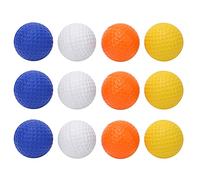 RiToEasysports Balles de en PU 12 Pièces, Balles de D'entraînement élastiques Colorées avec Sac en Filet, pour Les Sports D'intérieur et Les Exercices pour Enfants