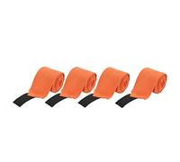 RiToEasysports Bandages Auto-adhésifs pour Jambes de Cheval, 4 Pièces, Matériau Polaire avec Support de Compression pour L'entraînement et la Participation, 300cm X 11cm (Orange)
