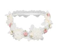 RiToEasysports Bandeau de Baptême en Dentelle Extensible, Confortable et Sûr pour bébé, Baptême, Fête Prénatale (C)