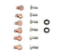 RiToEasysports Banjo Vis de Retour en Carburant Vis/Stockage Kit de Scellage Efficace Réparation pour Fit pour 12V 6BT, Alliage Métallique + Caoutchouc, Ajustement pour Industrial 4BT 6BT 6CT