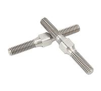 RiToEasysports Biellette de Tendeur RC, 2 Pcs M4 * 34mm en Acier RC Biellette de Direction Stable Performance Tringlerie de Direction Biellette pour 1/10 RC Voiture Argent