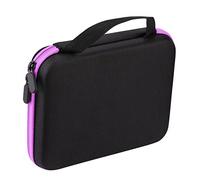 RiToEasysports Boîte de Rangement Portable D'huile Essentielle D'aromathérapie, Conception Anti-Collision, Grande capacité pour Vernis à Ongles (Purple)