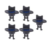 RiToEasysports Bouchet de Vidange de Bateau de 5 PCS, Universal Empêche Les Fuites de Bouchons de Kayak Scupper avec 10 Vis pour Le Kayak canoë et Bateau