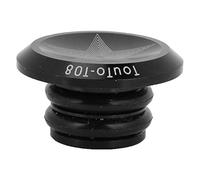 RiToEasysports Bouchons d'extrémité de Guidon de Vélo, 1 Paire D'extrémités de Barre en Alliage D'aluminium pour Guidon de Vélo de Route et de Montagne de 15 Mm à 20 Mm (Black)