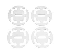 RiToEasysports Boucles, Acier Inoxydable Réglable 4 Pièces Boucles de Corde à Vent Rondes Corde de Tente pour Tentes Sac à Dos Randonnée