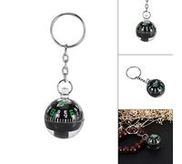 RiToEasysports Boule de Boussole Remplie de Liquide Portable pour le Porte-clés Extérieur, Boussole de Trousse de Balle de Réponse Rapide pour la Randonnée en Camping