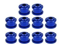 RiToEasysports Boulons Plateau VTT, 10 Pièces Alliage Aluminium Léger 4,9 mm, Boulons Fixation pour Cyclistes Montagne et Route, Accessoires Réparation Vélo Tout-Terrain