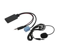 RiToEasysports Câble Bluetooth AUX in ABS et Métal Adaptateur Bluetooth AUX in Jack 3,5 Mm 8 Broches Mini ISO pour Autoradio pour et B5 Musique Streaming Micro Mains Libres