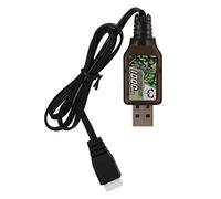 RiToEasysports Câble de Chargeur USB RC 7.4V 800mAh Câble de Chargeur Adaptateur Secteur USB avec Prise de Connecteur XH 3P pour Voiture SCX24 1/24 RC