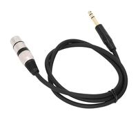 RiToEasysports Câble de Microphone, Câble de Micro Mâle vers XLR Femelle, Connexion équilibrée Plaquée de 6,35 Mm pour Système de Sonorisation de Studio D'enregistrement