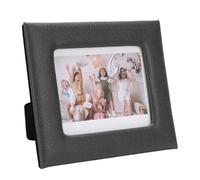 RiToEasysports Cadre Photo, Cadre d'affichage Photo instantané en Cuir PU pour la Décoration Intérieure, Design Polyvalent pour le Salon et le Bureau avec un Accès Facile (BLACK)