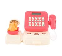 RiToEasysports Caisse Enregistreuse Jouet pour Enfants avec Scanner, | Ensemble de Jeu de Rôle supermarché en ABS, Calculatrice et Monnaie Incluses, activité Interactive de Maternelle, Design