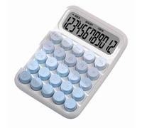 RiToEasysports Calculatrice Mignonne à 12 Chiffres à Gros Boutons pour étudiant Comptable avec Un Design élégant et Un Affichage Clair (Blue)