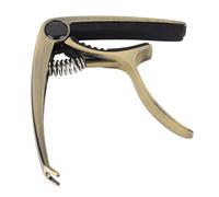RiToEasysports Capodastre de Guitare, Pince de Guitare en Alliage D'aluminium, Tension de Ressort Réglable pour Basse électrique Acoustique (Bronze)