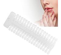 RiToEasysports Cartes D'affichage de Couleurs de Gel pour Ongles, 36 Conseils, Tableau de Pratique Réutilisable pour Débutants, Carte de Couleurs D'ongles pour Manucures Professionnelles (Transparent)