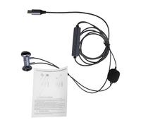 RiToEasysports Casque Filaire, Son Cristallin avec Micro karaoké Numérique HD, Réduction du Bruit Vocal Multifonction, Conception Semi-auriculaire, Ajustement Confortable, avec Câble de 130 Cm,