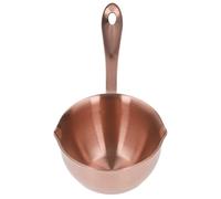RiToEasysports Casserole Professionnelle en Acier Inoxydable avec Becs Verseurs pour Cuisiner à la Maison pour Chauffer du Chocolat au Lait ou de L'huile Chaude, Poêle à Chocolat au Lait en Acier