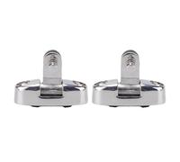 RiToEasysports Charnière de Pont Pivotante pour Dessus de Bateau, 2 Pièces, Support de Charnière de Pont en Acier Inoxydable 316 avec Base Incurvée à Broche, Distance des Trous de 54 Mm, Trous de 7
