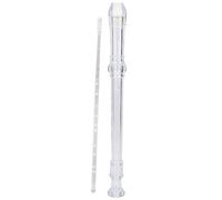 RiToEasysports Clarinette, Instrument de Musique à clé G à 8 Trous, ABS Poli en Douceur avec Tige de Nettoyage, Beau Son, Jouet éducatif pour Enfants (Transparente)