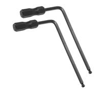 RiToEasysports Clé à Tige en Treillis, 2 Pièces, Outil de Réglage de Guitare en Forme de L de 5mm, Tête Sphérique étendue pour Vis de Pont de Cou de Basse électrique Acoustique