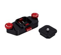 RiToEasysports Clip de Caméra V Lock pour Bretelles D’épaule DSLR | Construction en Alliage D'aluminium, Convient aux Sangles jusqu'à 60 Mm de Largeur, Support de Vis de 1,4 Pouce