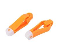 RiToEasysports Clips de Dégagement de Downrigger 2 Pièces, Bouton-pression de Ligne de Pêche ABS pour Planche de Raboteuse de Poids, Clamp/Holder Orange Portable 5.7cm pour Lignes de Leader
