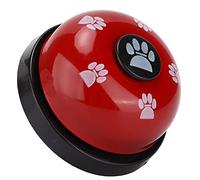 RiToEasysports Cloche Interactive de Dressage pour Chiens et Chats, Conception Durable et Résistante à l'usure, Idéale pour Le Dressage des Chiots, Diamètre 7 Cm, 1 Cloche Incluse (Couverture Rouge
