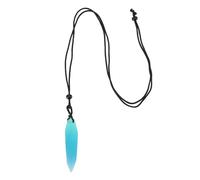 RiToEasysports Collier Pendentif, fabriqué à la Main, Unique, Lueur dans la Nuit, Pendentif en Résine Lumineuse, Cadeau pour Femmes (Lac Bleu)